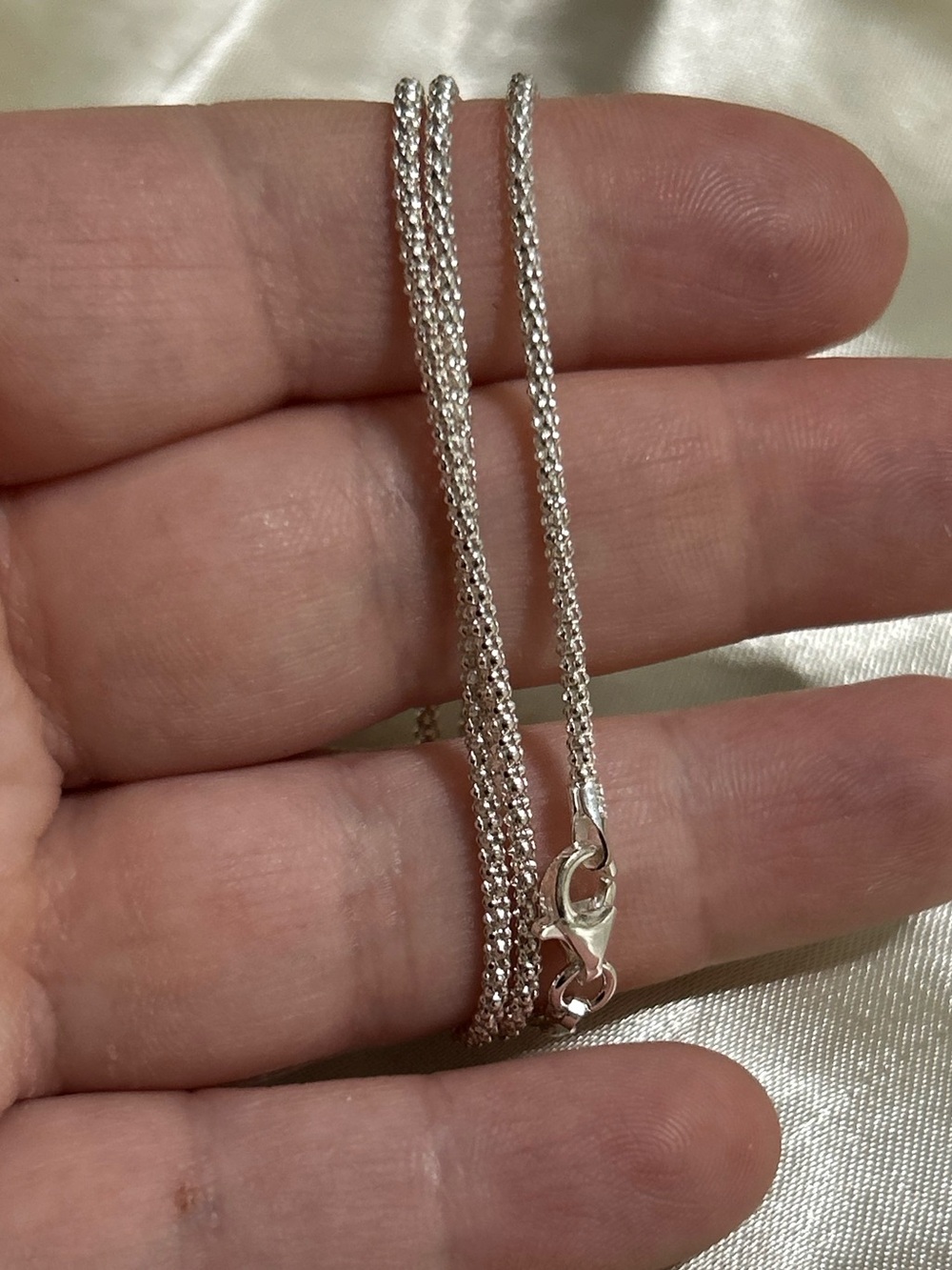 16 inch Sterling Silver Rope (Koreana) Chain Necklace